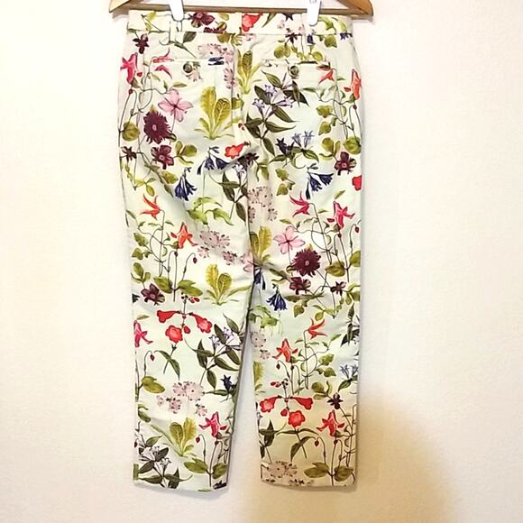 Lands' End floral Capri baumewolle cotton viscose blend - Picture 2 of 5